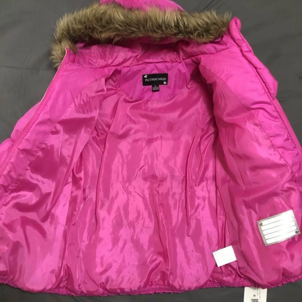 Rothschild pink puffer jacket